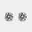8.00 cts Round Brilliant Cut 18k White Gold Lab Grown Diamonds Solitaire Stud Earrings