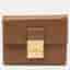 MCM Patricia Brown Leather Trifold Wallet