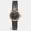 Emporio Armani Classic AR1802 Black Mother Of Pearl Dial Rose Gold Tone Stainless Steel Leather  Women's Wristwatch 27 mm