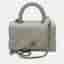 Chanel White Quilted Caviar Leather Mini Coco Top Handle Bag