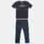 Boss By Hugo Boss Kids Navy Blue Printed T-Shirt and Pants Set 4 Yrs