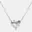 5.00 cts Heart Brilliant Lab Grown Diamond 18k White Gold Necklace