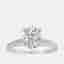 0.75ct 14k White Gold Lab Grown Diamond Solitaire Ring