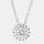 0.45ct 14k White Gold Lab Grown Diamond Halo Pendant