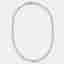 35.5 cts Heart Lab Grown Diamond 18k White Gold Necklace