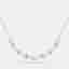 3 cts Lab Grown Diamond 18k White Gold Necklace