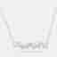 3 cts Lab Grown Diamond 18k White Gold Necklace