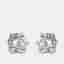 4 cts Round Lab Grown Diamond 18k Yellow Gold Earrings