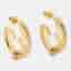 Fendi EverRound Gold Bronze Earrings
