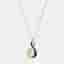 Dior Gold Tone Vintage CD Logo Rhinestone Pendant Necklace