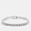 9.5 cts Round Brilliant Lab Grown Diamonds Sterling Silver 925 Tennis Bracelet