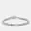 11.5 cts Emerald Cut Lab Grown Diamonds 18k White Gold Bracelet