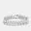 35.00 cts Pear Lab Grown Diamonds 18k White Gold Bracelet