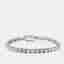 7 cts Round Lab Grown Diamonds 18k White Gold Bracelet