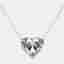 9 cts Heart Lab Grown Diamonds 18k White Gold Necklace