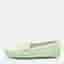 Tod's Green Leather Gommino Driving Loafers Size 37.5