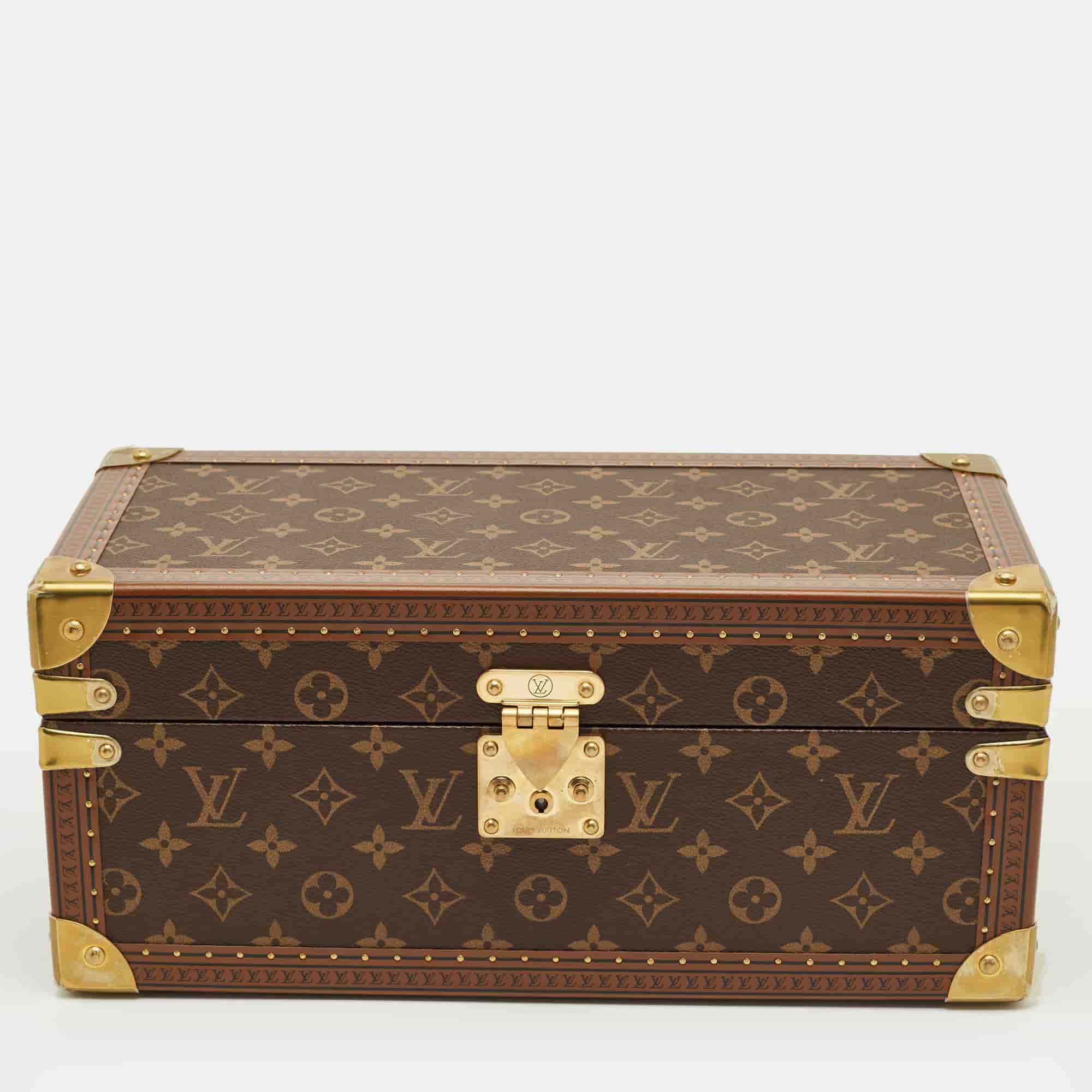 Louis Vuitton Coffret Brown Coated Canvas and Leather Luggage & Travel Bag