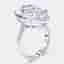 7 cts Pear Lab Grown Diamonds 18k White Gold Ring Size 51