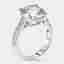 5.5 cts Round Lab Grown Diamonds 18k White Gold Ring Size 52