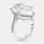 10.5 cts Pear, Round Lab Grown Diamonds 18k White Gold Ring Size 52