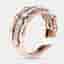 0.33 cts Round Lab Grown Diamonds 18k Two Tone Gold Ring Size 53