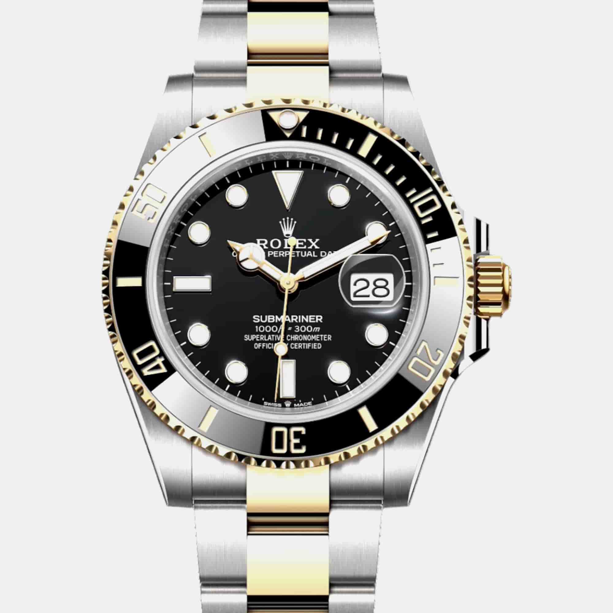 Rolex Submariner 126613 LN Automatic Black 18K Yellow Gold & Stainless Steel Men's Wristwatch 41 mm