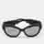 Fendi Black Mirrored FF0139/S Special Edition Crystal Cat Eye Sunglasses
