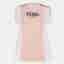 Fendi Kids Pink/White Jersey Logo Embroidered Dress 7 Yrs