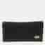 Fendi Black Leather, Canvas and Leather Continental Wallet