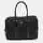 Prada Black Saffiano Lux Leather and Nylon Laptop Briefcase Bag