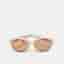 Gucci Light Pink/Brown GG0814SK Seasonal Icon Frame Round Sunglasses