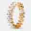 3.80 cts Marquise Brilliant Lab Grown Diamond 18k Rose Gold Eternity Band Ring Size 54