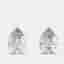 4.00 cts Pear Cut 18k White Gold Lab Grown Diamond Stud Earrings