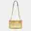 MICHAEL Michael Kors Flat Sloan Gold Croc Embossed Leather Shoulder Bag