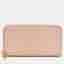 DKNY Light Pink Leather Zip Continental Wallet