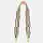 Fendi Wave Stripe Bag Shoulder Strap Gold/Black Leather