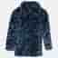 Stella McCartney Kids Blue Hearts Pattern Fur Zip-Up Jacket 8 Yrs