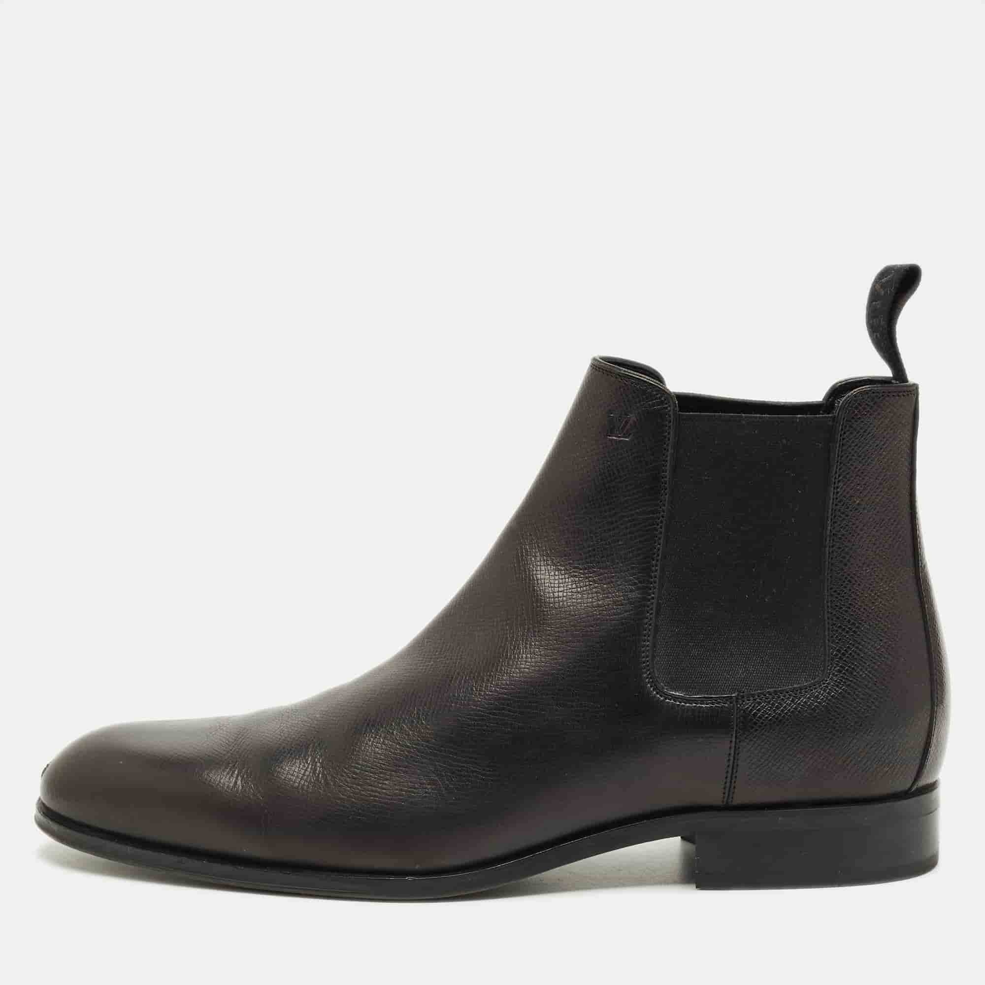 Louis Vuitton Chelsea Size 43.5 Black Ankle Length Boots
