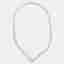 14.2 cts Round Lab Grown Diamonds 18k White Gold Necklace