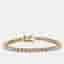 7.20 cts Round Brilliant Cut Lab Grown Diamonds 18k Rose Gold Tennis Bracelet