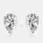 6.00 cts Pear Brilliant Cut 18k White Gold Stud Earrings