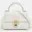 Dolce & Gabbana Lucia Small White Leather Top Handle Bag