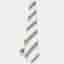 Giorgio Armani Cream Diagonal Striped Silk Tie