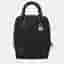 Loewe Amazona 15 Black Logo Jacquard Canvas Leather Trim Top Handle Bag