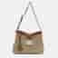 Gucci Padlock Brown/Beige GG Supreme Canvas and Leather Shoulder Bag
