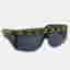 Chanel Chain Sunglasses Eyewear Black Acrylic