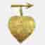 Chanel Heart And Arrow Brooch Gold 93P