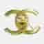 Chanel CC Turnlock 96P Gold Plated Women's Brooch