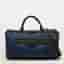 Balenciaga Squash Blue/Black Mesh Nylon and Leather Duffel Bag