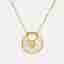 Cartier Amulette De Cartier Mother of Pearl Diamond 18k Yellow Gold Small Model Necklace